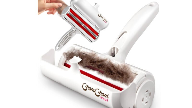 Portable Cat, Dog & Pet Hair Remover & Reusable Lint Roller for Furniture, Couch, Carpet, Clothing & Bedding
